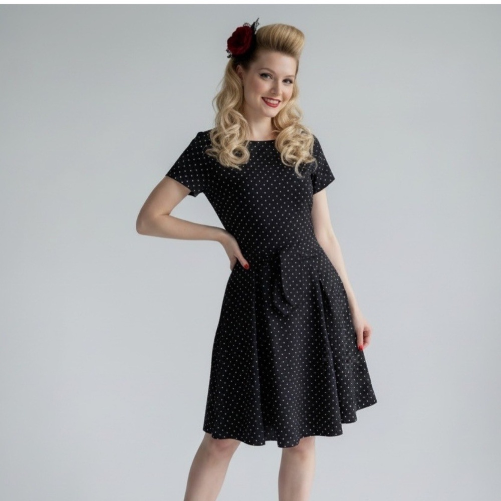 Kate Spade Black and White Polka Dot Mini Dress